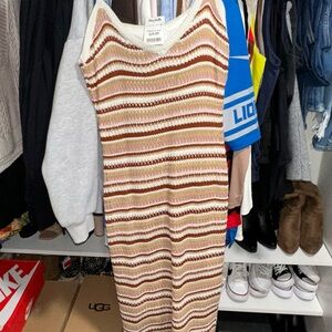 Pink Rose Multicolor Knit Dress